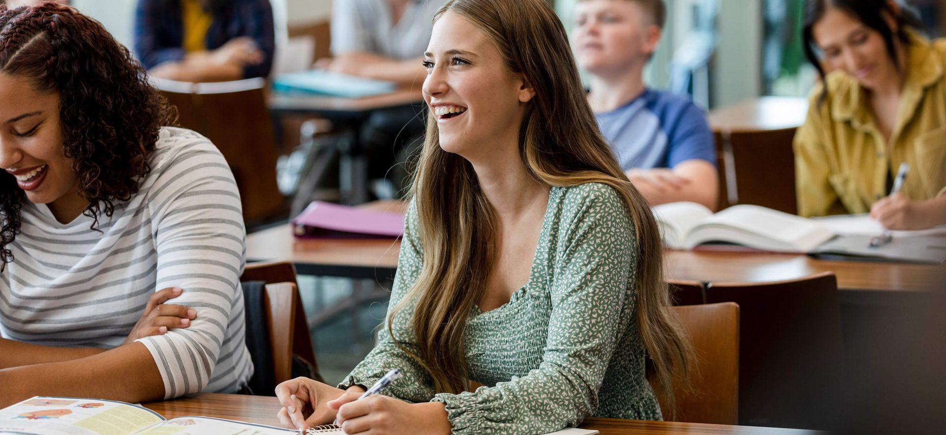 Students in classroom.